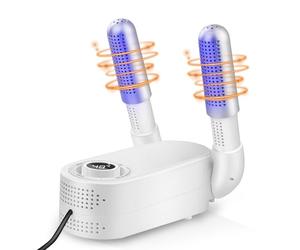 JUOIFIP Secador de Guantes de Boxeo, Secador de Zapatos, Secador de Botas con Temporizador Inteligente, Diseño Plegable y Secador de Zapatos Eléctrico de Secado Rápido, Elimina Eficazmente los Olores