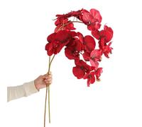 JUOPZKENN 95 Cm Simulación Phalaenopsis, Orquídea Falsa Orquídea Artificial Ramas Falsas Orquídeas de Seda Orquídeas Artificiales que parecen reales para la (E)