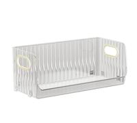 JUOPZKENN Vitrina de Almacenamiento de Cosméticos Caja de Almacenamiento de Escritorio con Asa Vitrina de Cosméticos Apilable de Plástico Bandeja Organizadora de Encimera para Tazas de Café Aperitivos