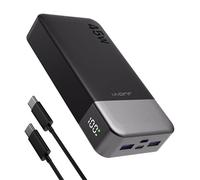 JUOVI Banco de energía portátil J2621, batería de 20000 mAh, Carga rápida de 45 W, Compatible con Switch, MacBook, Tablet, DELL, HP, portátil, Samsung, iPhone 16 15 14 13, Steam Deck y más