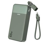 JUOVI Batería Externa Carga Rápida, 65W Power Bank 20000mAh con USB-C Cable | Cargador Portátil Carga Rapida, Batería Portátil con 2 USB-C y 2 USB-A, Powerbank para iPhone 17/16/15 Laptop MacBook y Más