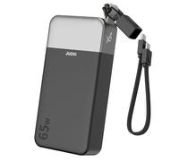 JUOVI Batería Externa Carga Rápida, 65W Power Bank 20000mAh con USB-C Cable | Cargador Portátil Carga Rapida, Batería Portátil con 2 USB-C y 2 USB-A, Powerbank para iPhone 17/16/15 Laptop MacBook y Más