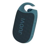 JUOVI Clip Altavoz Bluetooth Potente 24H de Reproducción Altavoz con App Resistente IP68 Sonido HD Mosquetón Integrado Modo Ritmo Personalizable EQ para Fiestas al Aire Libre (Azul, Clip J1)