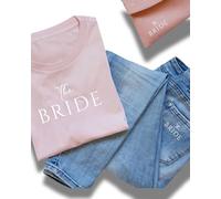 JuPaRo JGA - The Bride, The Groom, The Crew, The Girls, The Boys - 2 tamaños y colores - DIY termoadhesivos para camisas, chaquetas y accesorios - Boda & JGA (The Girls Negro, Grande)
