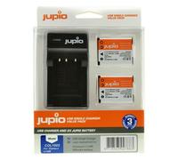 Jupio BaterÃa Kit Olympus Jupio: 2x BaterÃa Li-40B/Li-42B/NP45/D-Li63/EN-EL10 + Cargador Simple USB