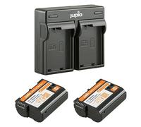 JUPIO Pack 2X batterie EN-EL15C + USB Dual Charger Compatible con Nikon