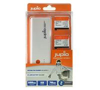 Jupio PowerVault Action 4 Blanco - Cargador (2 Pieza(s), Ión de Litio, 1160 mAh, 3,8 V, 50 mm, 30 mm)