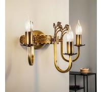 Jupiter Aplique de pared Castle patinado claro 3 luces