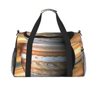 Jupiter - Bolsa de lona con estampado de paisaje para viajes, para fin de semana, para llevar al hombro, bolsa de deporte para gimnasio para hombres y mujeres