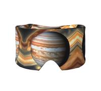 Jupiter Landscape - Máscara ajustable para dormir y orejeras, diadema unisex para dormir de lado (26.8 x 4.3 pulgadas), cubierta cómoda para viajes en interiores y exteriores, para yoga,