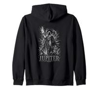 Júpiter Roman God Thunder en Storm Lightning Power Sudadera con Capucha