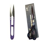 Jupiter - Tijeras de sastrería de 25,4 cm, para cortar telas y alteraciones, de acero inoxidable (negro) con cortador de hilo gratis