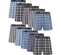JupiterSecret Calzoncillos Hombre Bóxer Americanos Con Cinturón Visible, Tejido Algodón, Pack 10, Talla S