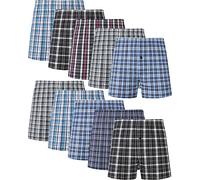 JupiterSecret Calzoncillos Hombre Boxer de Algodón Americanos - Pack de 10 Unidades, Talla M
