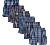 JupiterSecret Calzoncillos Hombre Boxer Tejido Algodón 100% - Paquete de 6 Unidades, Bóxer Americanos, Talla L