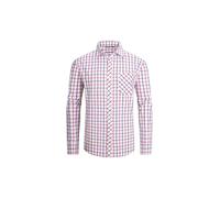 JupiterSecret Camisa Informal de Algodón a Cuadros para Hombre, Camisa de Traje, con Bolsillo en El Pecho