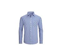 JupiterSecret Camisa Informal de Algodón a Cuadros para Hombre, Camisa de Traje, con Bolsillo en El Pecho