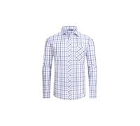 JupiterSecret Camisa Informal de Algodón a Cuadros para Hombre, Camisa de Traje, con Bolsillo en El Pecho