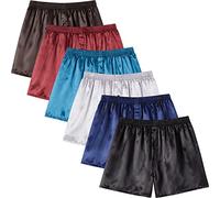 JupiterSecret Conjunto de Calzoncillos Bóxer de Satén Para Hombre,Pantalones de Pijama Suaves y Sedosos,Cintura Elástica.