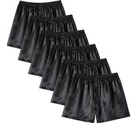 JupiterSecret Conjunto de Calzoncillos Bóxer de Satén Para Hombre,Pantalones de Pijama Suaves y Sedosos,Cintura Elástica.