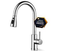 JUPPLIES Grifo Cocina Extraíble - Acero Inoxidable, Giratorio 360°, 3 Modos de Agua, Grifo Fregadero Cocina con Rociador Extraíble, Fácil Instalación, Grifos Cocina Fregadero Modernos