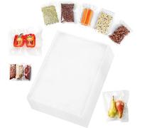 JUPPLIES Pack de 100 Bolsas de Vacío para Alimentos 17x25cm sin BPA - Bolsas para Embasadoras Vacio Alimentos Profesional - Bolsas Gofradas para Conservación de Alimentos (100 Bolsas)