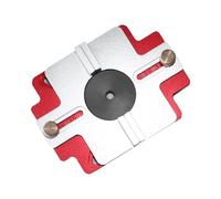 jupsjuice Door Mortise Jig - Fresa circular guía 2 en 1 - Dispositivo de posicionamiento para dientes redondos, fresado de ranuras, radio de borde, cantos, radio de armario, conexiones de espiga