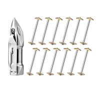 Juqoyue 10 Bobinas y 1 Estuche para Bobina de Lanzadera para Máquina de Coser Apto para Piezas de Máquinas de Coser de Pedal 27, 28, 127, 128
