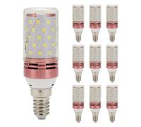 Juqoyue 10 Bombillas LED Tipo Maíz E14 de 12 W para Reemplazar Lámparas Halógenas, Bombillas Pequeñas con Rosca, Bombillas Inteligentes de Bajo Consumo, Luz