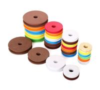 Juqoyue 100 Carretes Redondos de Espuma, Carretes Grandes para Pesca, Aparejos de Pesca, Espuma de Colores Aleatorios, 6,8 cm