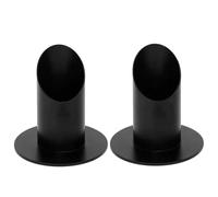 Juqoyue 2 Piezas de Candelabros de Metal Inclinados para Comunión, Centros de Mesa, Velas para Bautizos, Base de Soporte H3CF