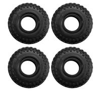 Juqoyue 4 Neumáticos de Goma para de 120 mm y 1,9 Pulgadas para Coche RC Crawler para Axial SCX10 90046 AXI03007 TRX4 Redcat Gen8 de 1:10