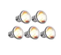 Juqoyue 5 Bombillas de Luz Ultravioleta de Espectro Completo para Calefacción de Reptiles, UVA+UVB, para Serpientes, Tortugas y Mascotas, 75 W