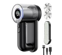 Juqoyue Afeitadora de Tela Portátil para el Hogar, Depiladora Eléctrica, Afeitadora de Suéteres de Tela con Pantalla Digital para Eliminar el Vello y las Bolitas