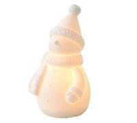 Juqoyue Árbol de Navidad de Cerámica con Luz, Decoración Iluminada de Porcelana Vintage para Las Fiestas C