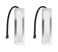 Juqoyue Bombillas para Campana Extractora, Luz LED para Cocina de 120 mm, Lámpara Rectangular para Ventilación de Humo de 1,5 W, CC de 12 V, Casquillo SM, Macho, Esmerilado