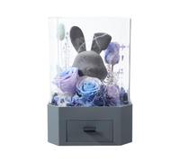 Juqoyue Caja de Regalo con Rosas y Te : para Mujeres en Ocasiones Especiales B