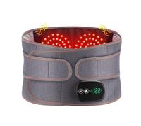 Juqoyue Cinturón de Masaje con Calefacción Recargable, Compresa Caliente, Controlador de Cinturón Calefactor, Calentador de Cinturón con Luz Roja
