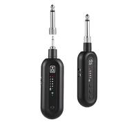 Juqoyue de Guitarra Inalámbrico UHF Transmisor Receptor de Guitarra con 5 Canales para Bajo de Guitarra Eléctrica de 3,5 mm/6,35 mm
