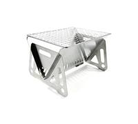 Juqoyue Estufa de Leña Plegable Portátil para Exteriores, 2 Modelos, de Acero Inoxidable, para Barbacoa, Suministros para Acampar, Estufa de Carbón