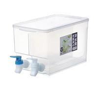 Juqoyue Fuente de Agua de Gran Capacidad de 5,2 L, Dispensador de Bebidas con Leche, Jarra A Prueba de Derrames con Grifo en el Refrigerador, Jugo de Frutas A