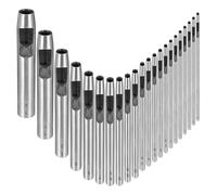 Juqoyue Herramienta Perforadora de, 22 Piezas Perforadora de de 0,5-12 mm Perforadora Circular Juego de Perforadoras Huecas de Metal