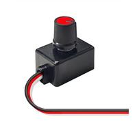 Juqoyue Interruptor Regulador Intensidad Universal 12-24 V, Regulador Intensidad Luz Bajo Voltaje para Luces LED Interiores Vehículos Recreativos, Tiras Luces Techo Camiones