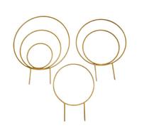 Juqoyue Juego de 3 Enrejados Redondos para Plantas de Interior para Trepar Plantas de Interior, Marcos de Metal para en Maceta, Soporte para Plantas en Macetas de Exterior, B