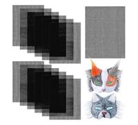 Juqoyue Kit de 12 Piezas de para Ojos para Hacer, Láminas de de Plástico para Hacer Manualidades, Divisores, Kit de Accesorios para, Color Negro