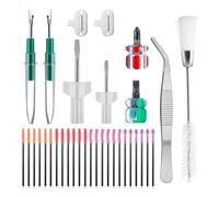Juqoyue Kit de Limpieza para Máquinas de Coser de 30 Piezas, Herramientas de Reparación de Máquinas de Coser para Reparar y Limpiar Máquinas de Coser