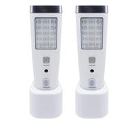 Juqoyue Luz de Pared con Sensor de Movimiento 4 en 1, Linterna LED de Noche con Apagado Automático, Linterna de Emergencia Recargable con Enchufe de la UE