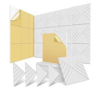 Juqoyue Paquete de 12 Paneles AcúSticos Autoadhesivos de 12 X 12 X 0,4 Pulgadas, Paneles de Pared Insonorizados para AbsorcióN de Ruido, Color