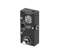 Juqoyue Pedal de Guitarra ABY Switch - Mini Selector Carcasa de Metal Diseño Compacto Antideslizante para una Transmisión de Señal Eficiente