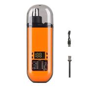 Juqoyue Recortador de Nariz Manual de Acero Inoxidable 2 en 1, Cortaúñas Portátil e Indoloro para Cejas para Hombres, Aparato de Cuidado Personal Lavable